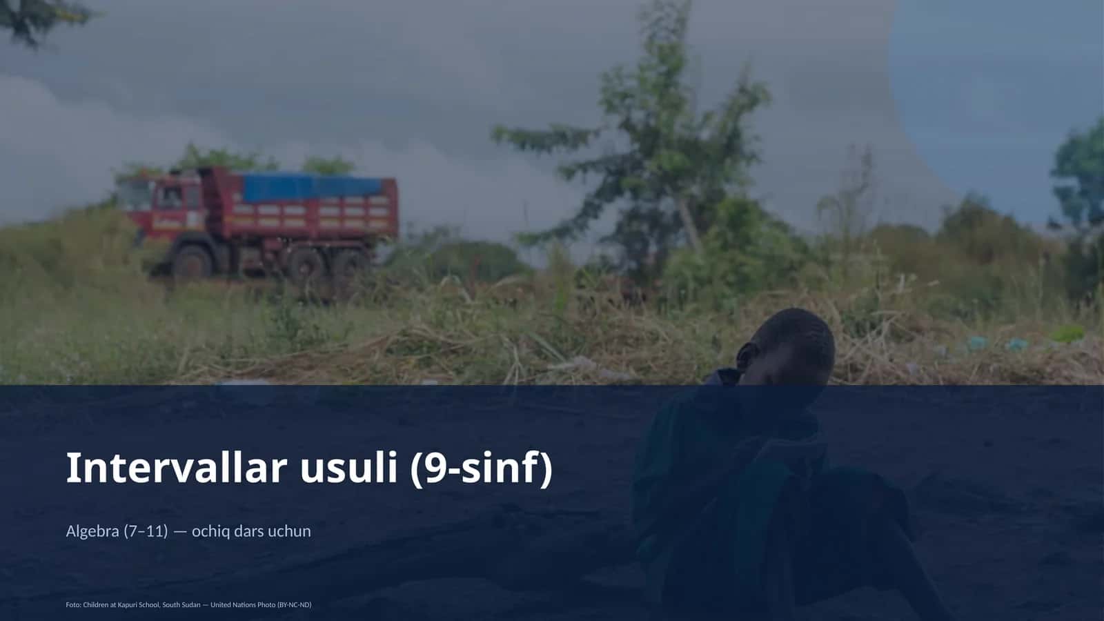 Intervallar usuli (9-sinf)