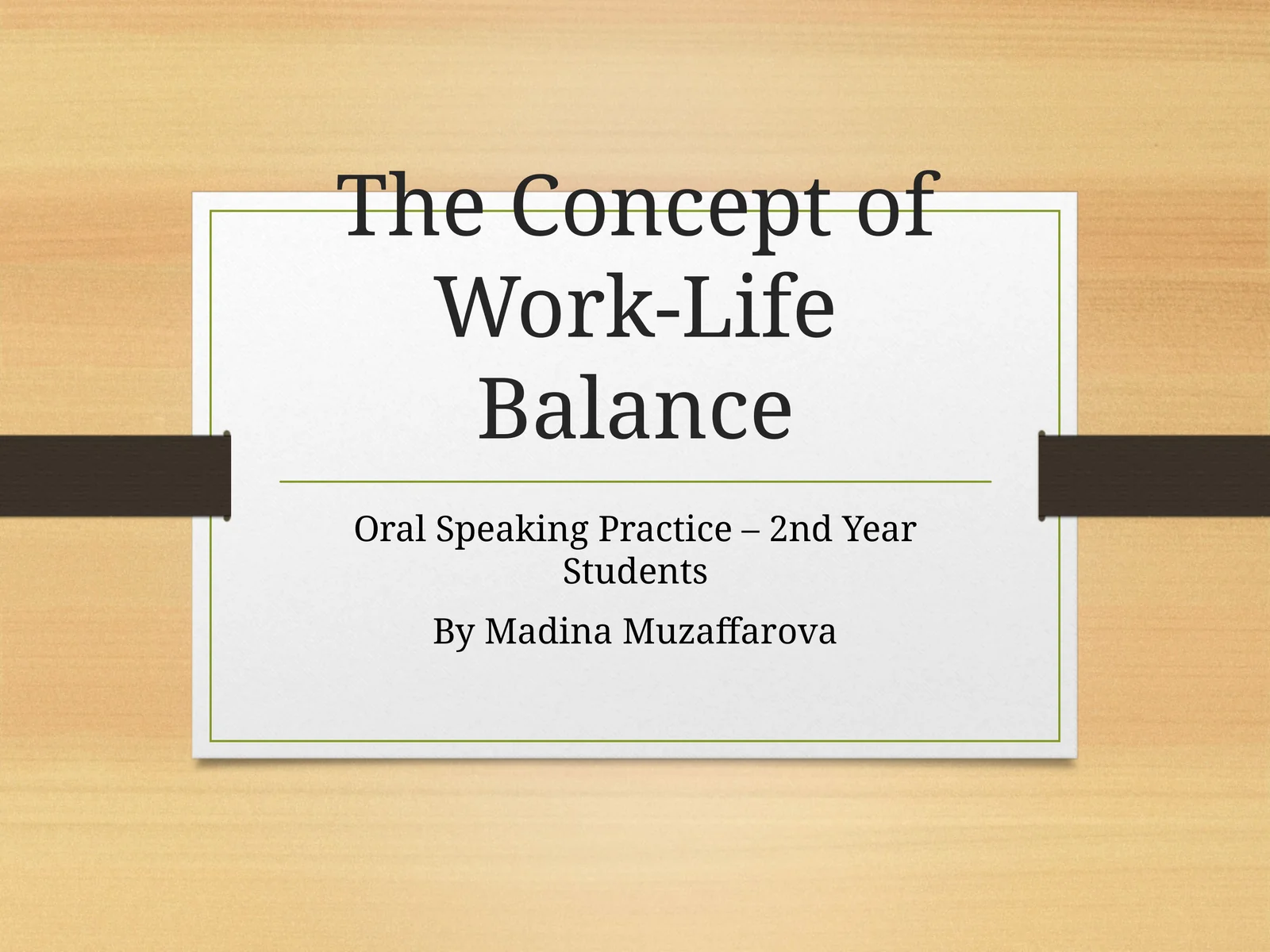 The Concept of Work-Life Balance
