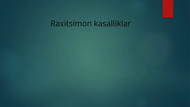 Raxitsimon kasalliklar