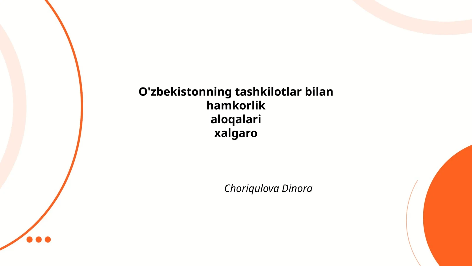 O'zbekiston va BMT Hamkorligi