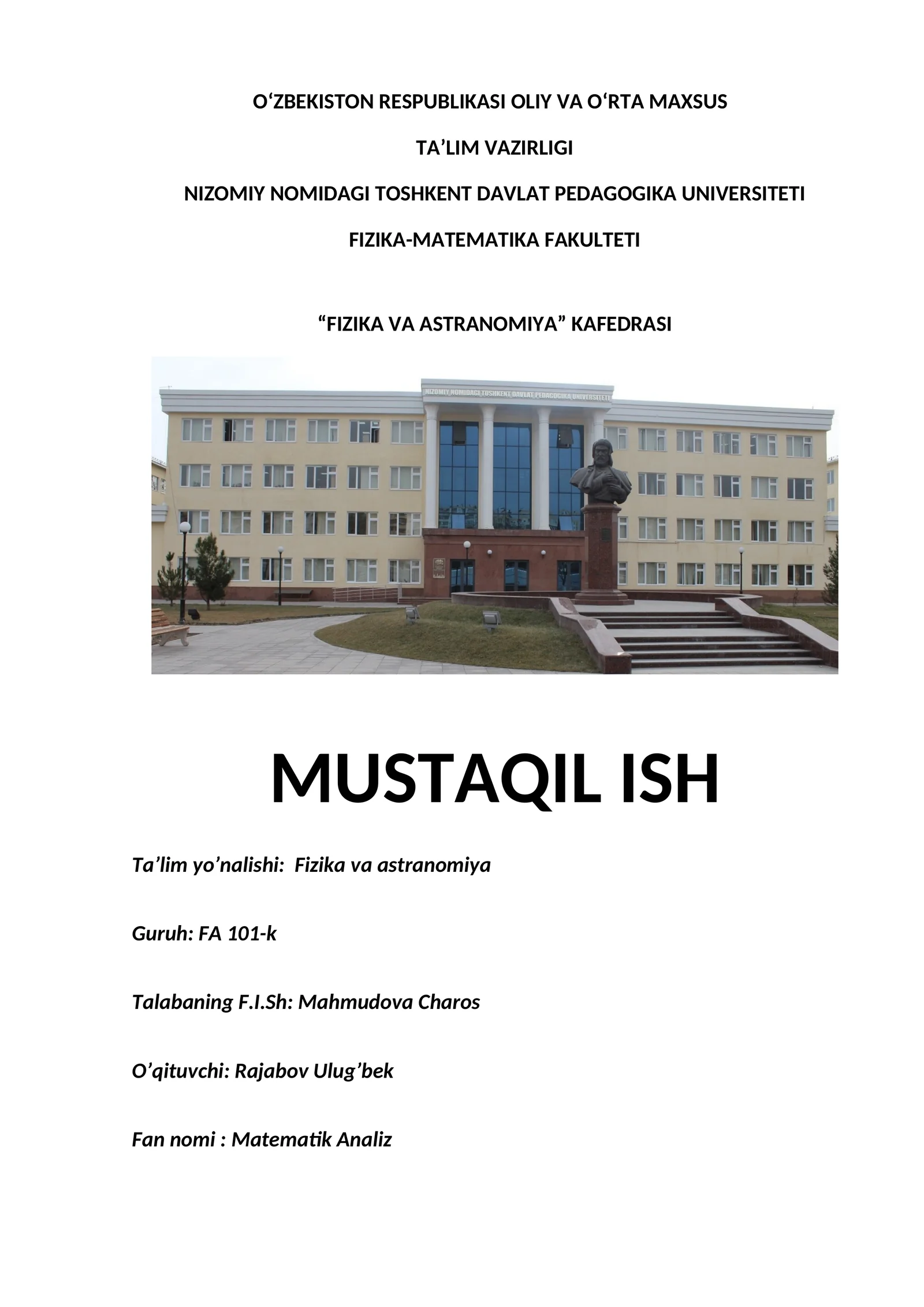 Funksiya limiti