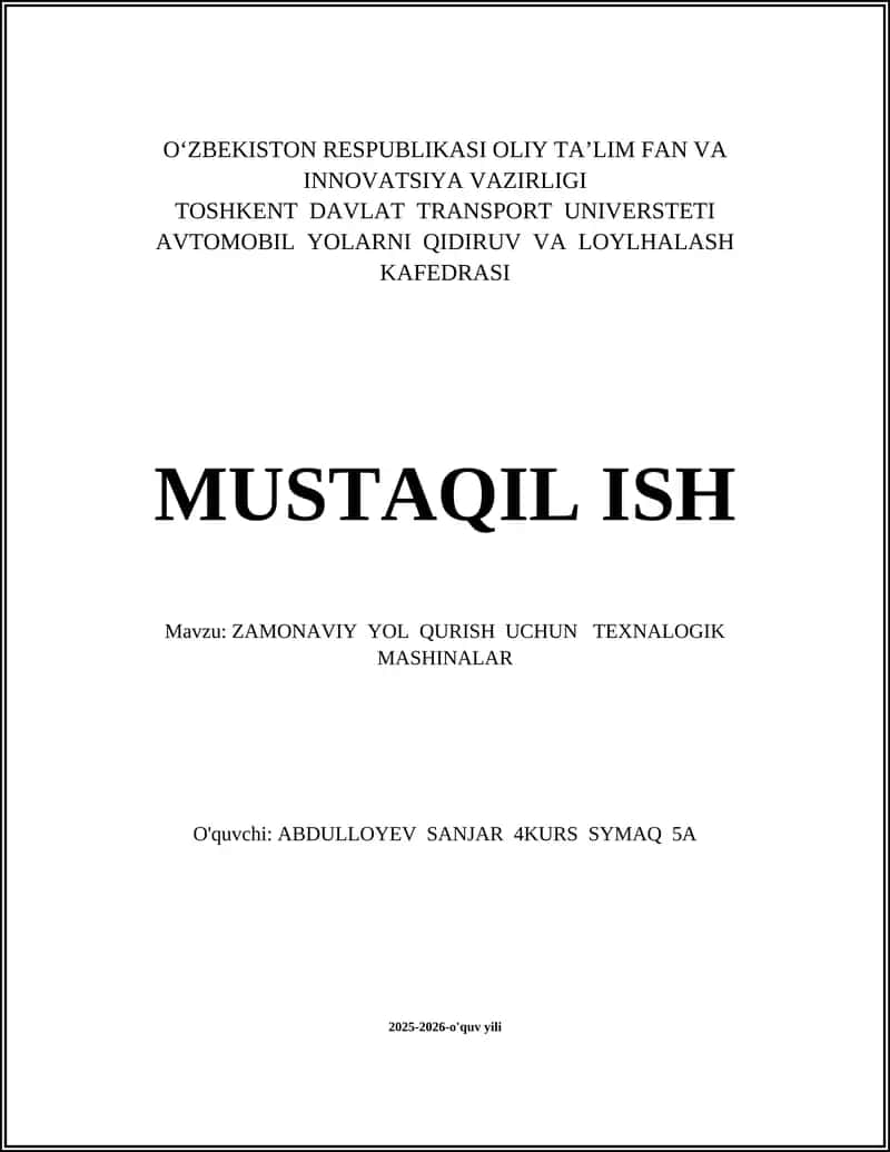 Asfalt yotqizish mashinalari (asfalt paverlar)