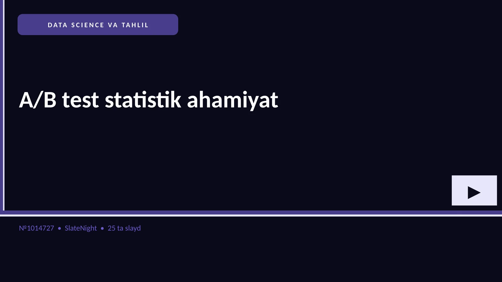 DATA SCIENCE VA TAHLIL