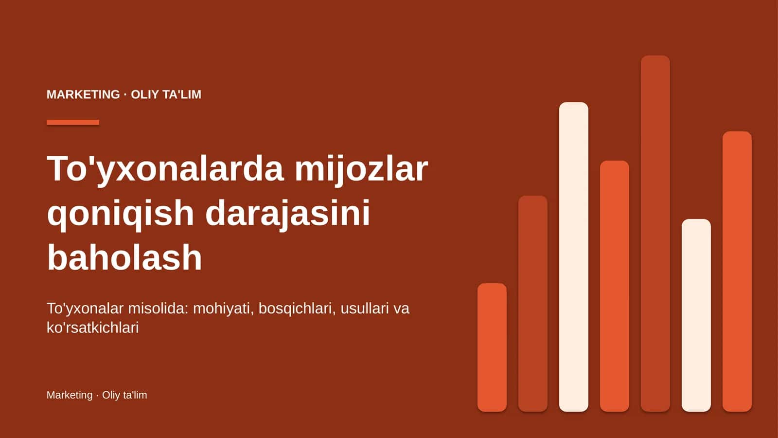 to'yxonalarda mijozlar qoniqish darajasini baholash 7634