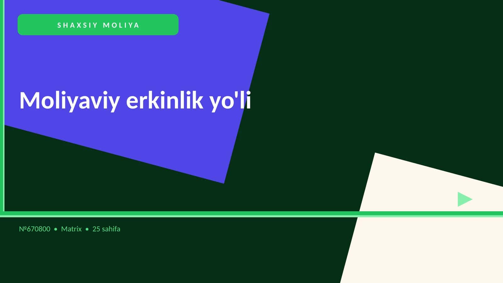 Moliyaviy Erkinlik Yo'li
