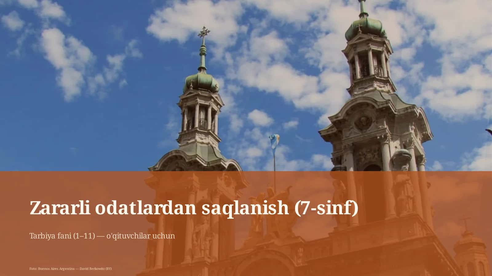 Zararli odatlardan saqlanish (7-sinf)