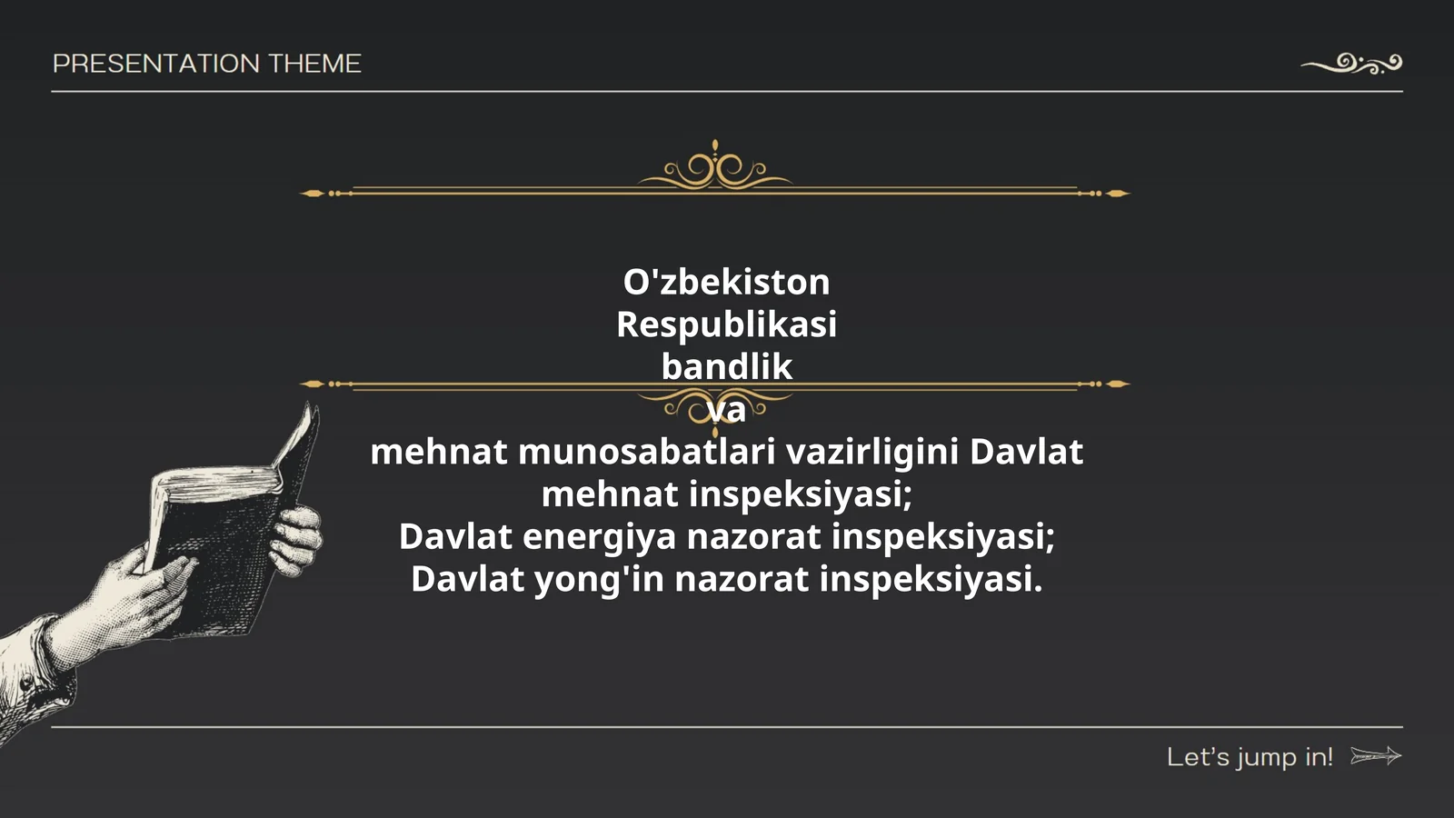 O'zbekiston Respublikasi bandlik va mehnat munosabatlari vazirligini Davlat mehnat inspeksiyasi, Davlat energiya nazorat inspeksiyasi, Davlat yong'in nazorat inspeksiyasi