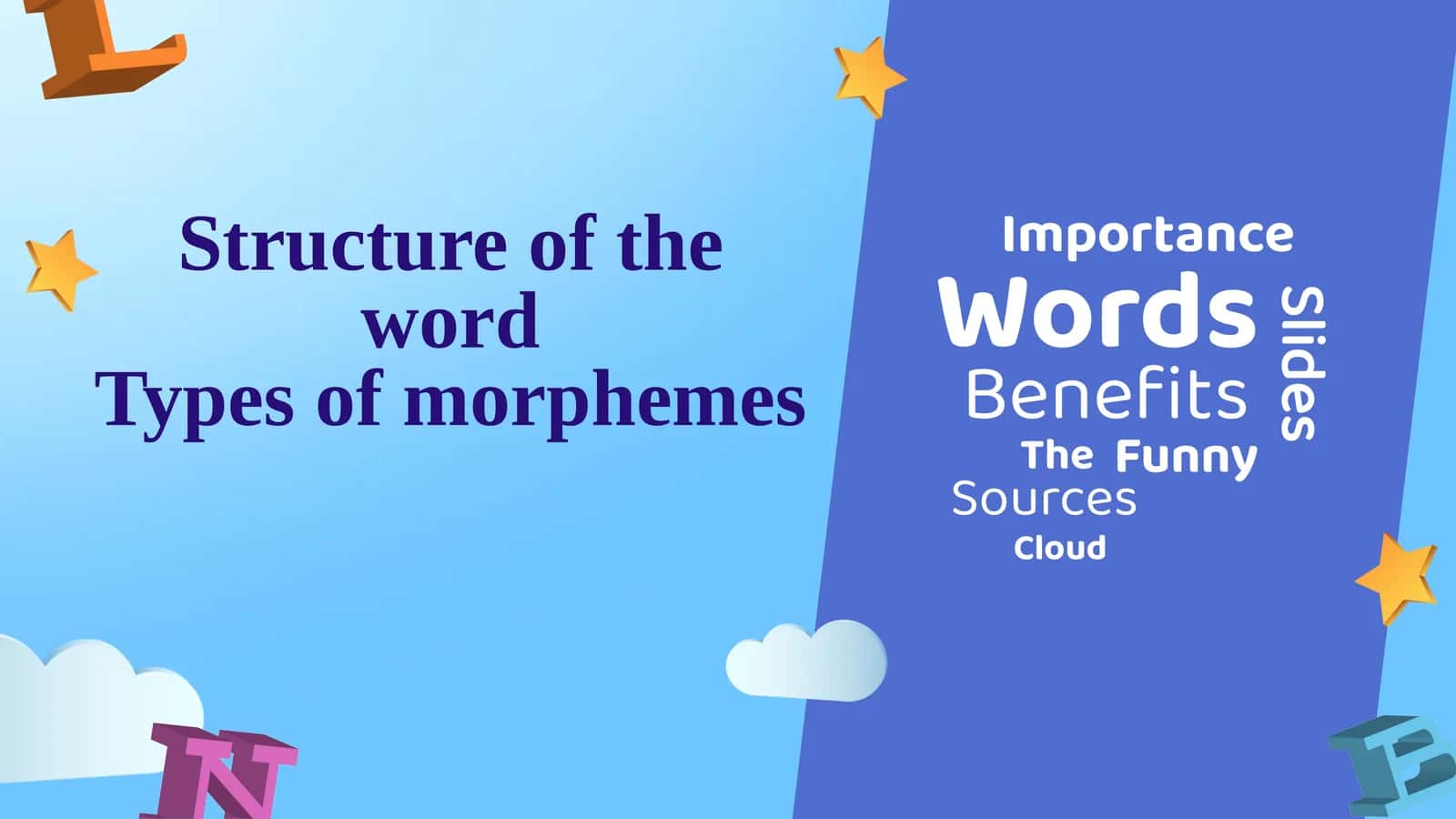 Morpheme as the important component of word structure