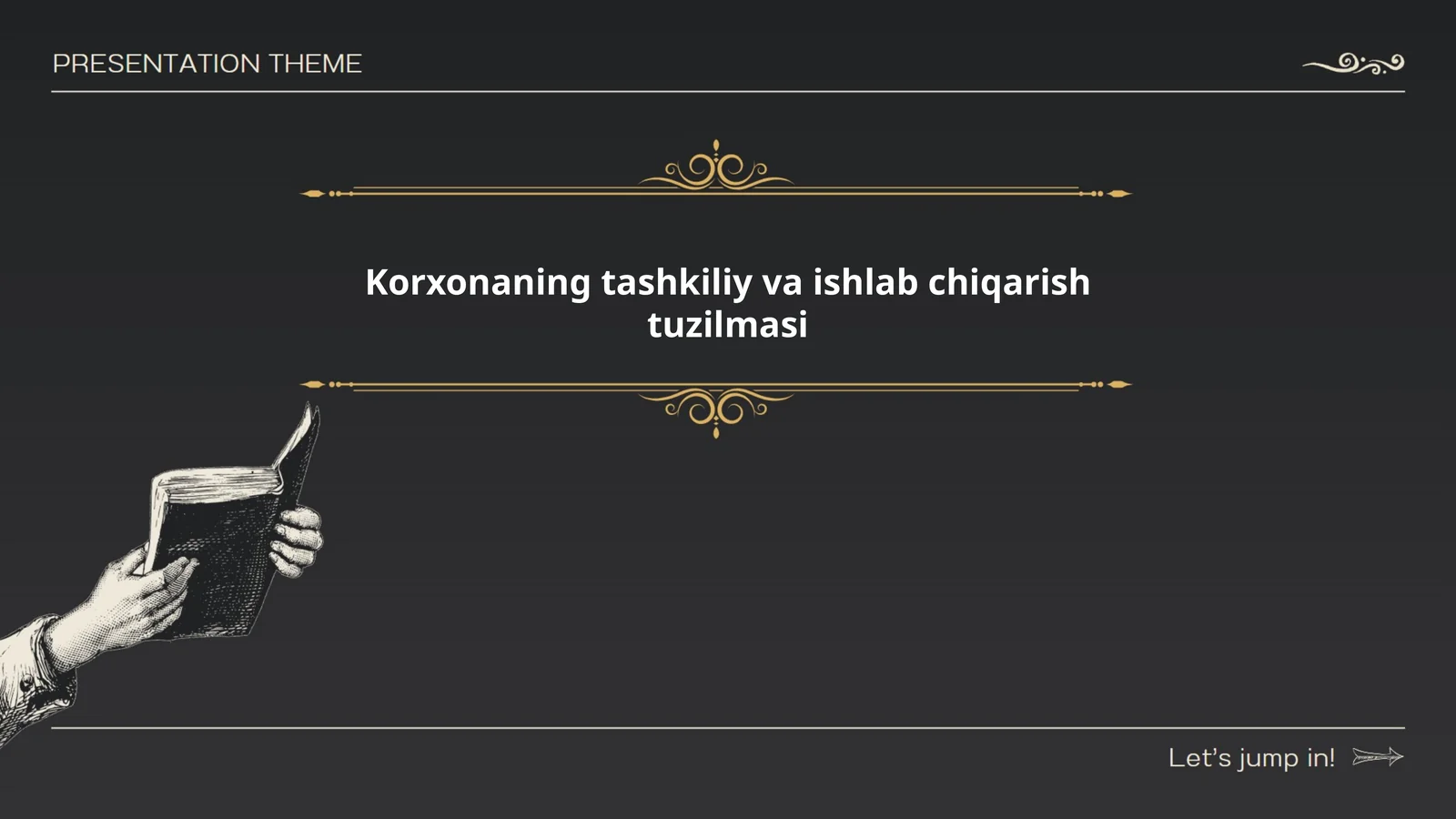 Korxonaning tashkiliy va ishlab chiqarish tuzilmasi