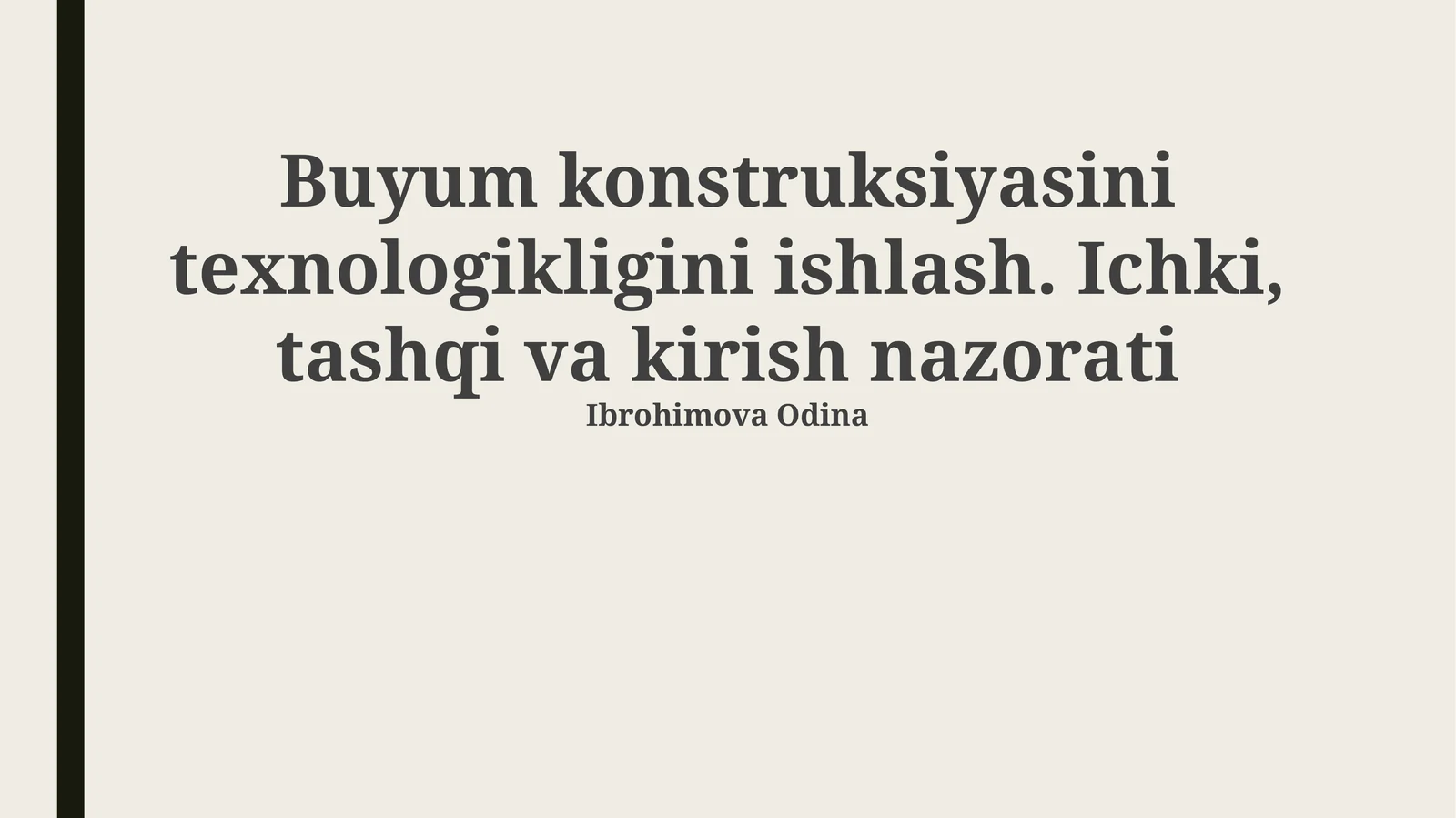 Zamonaviy Qurilish Texnologiyalari