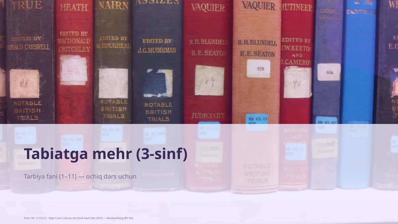 Tabiatga mehr (3-sinf)