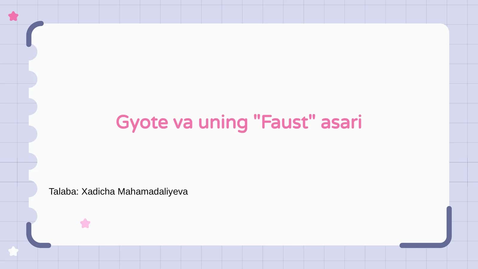 Gyote va uning "Faust" asari