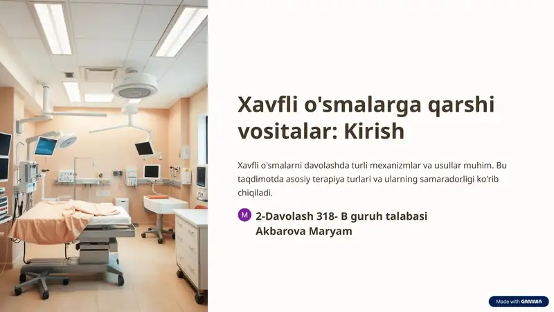 Kimyoterapiya: Asosiy tushunchalar va mexanizmlar