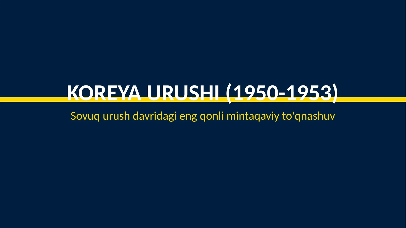 Koreya urushi (1950-1953)