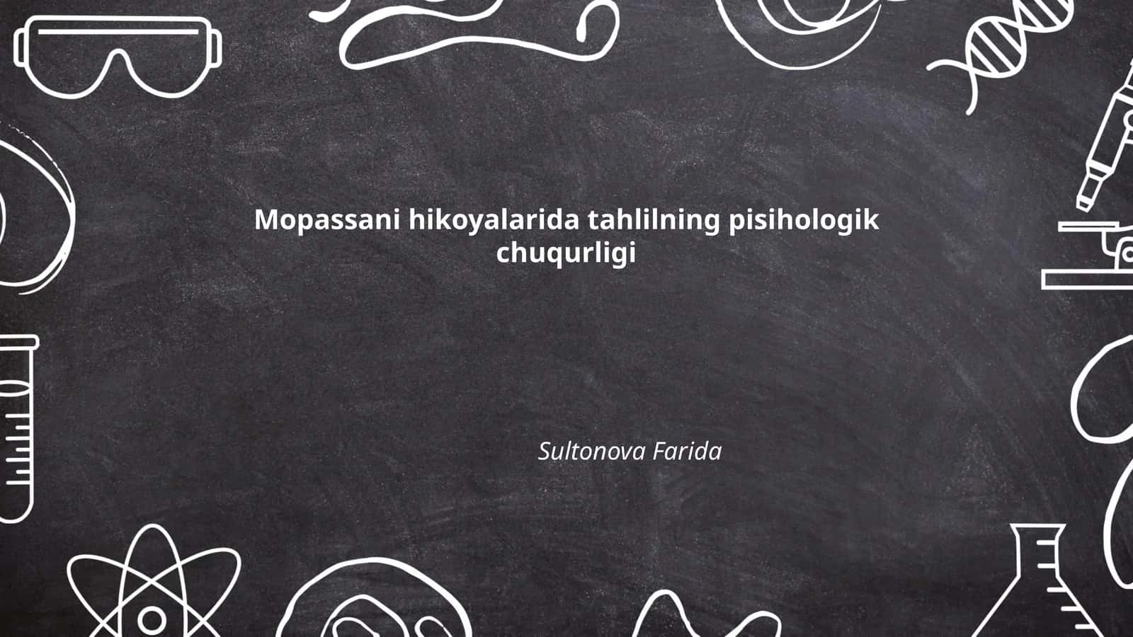 Mopassani hikoyalarida tahlilning pisihologik chuqurligi