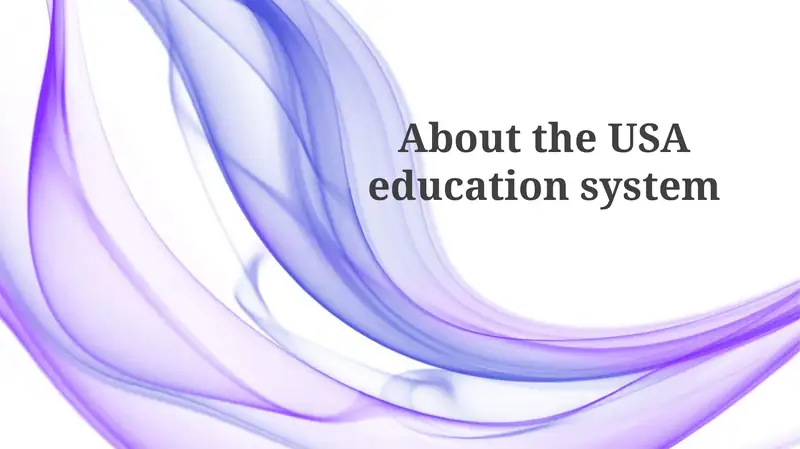 About the USA education system
