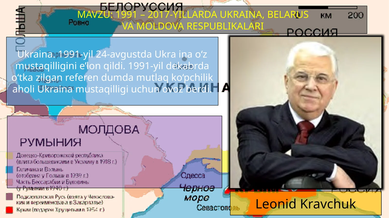 1991 – 2017-YILLARDA UKRAINA, BELARUS VA MOLDOVA RESPUBLIKALARI