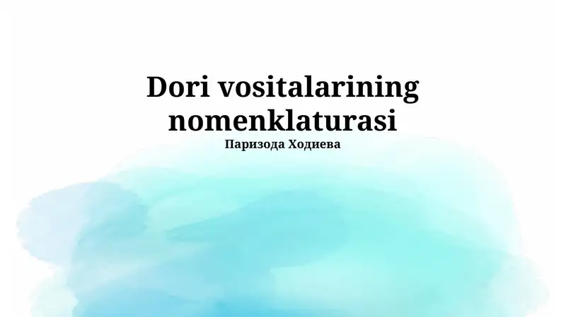 Yer usti transporti vositalari