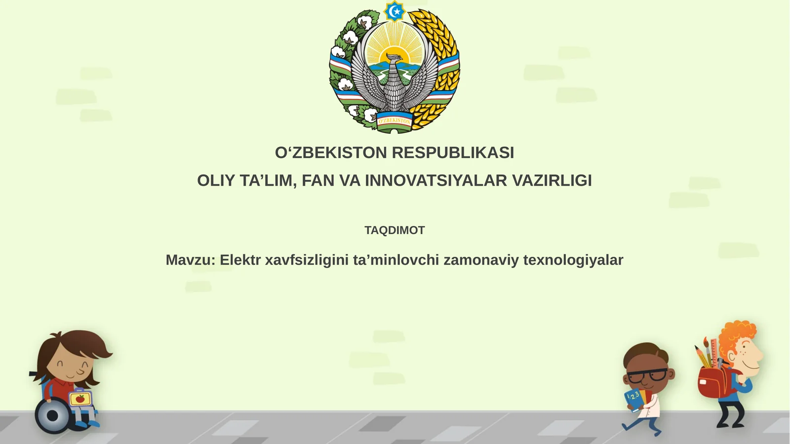 Zamonaviy elektr xavfsizligi texnologiyalari