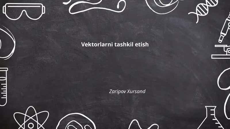 Vektorlarni tashkil etish