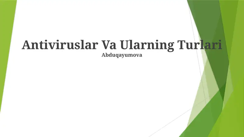 Viruslar Turlari