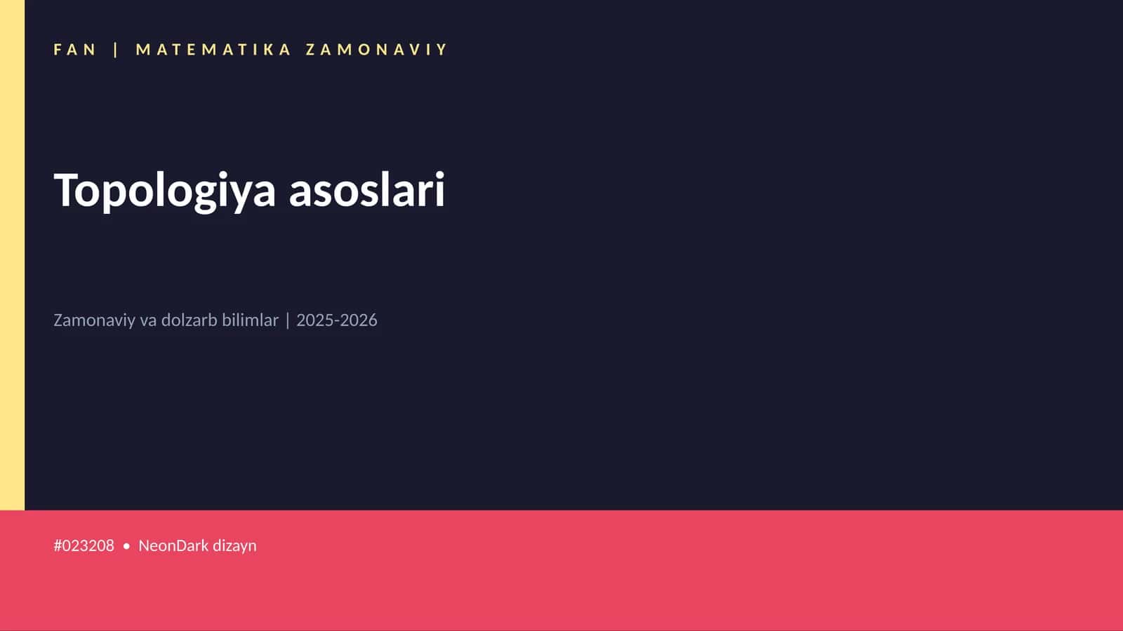 Topologiya asoslari