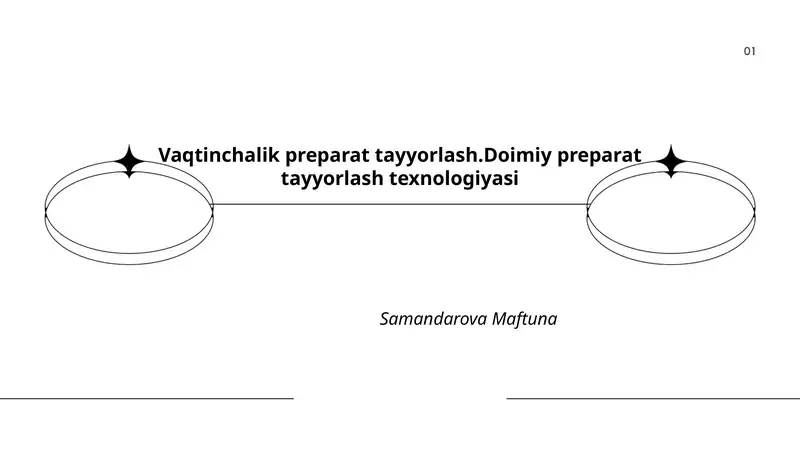 Vaqtinchalik preparat tayyorlash