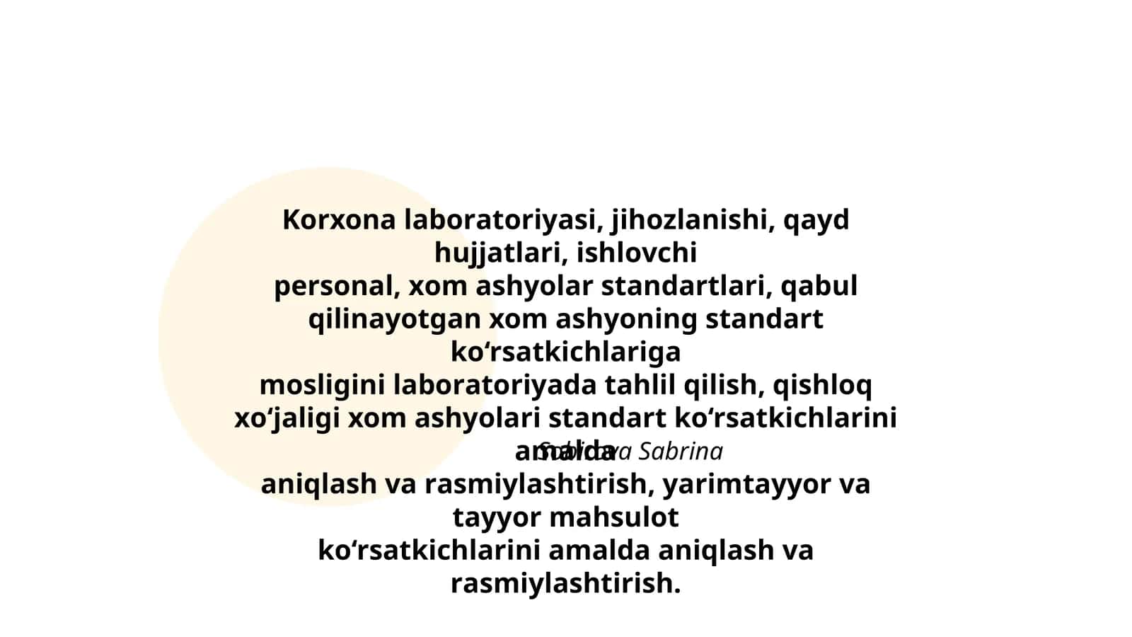 Kоrхоnа lаbоrаtоriyasi
