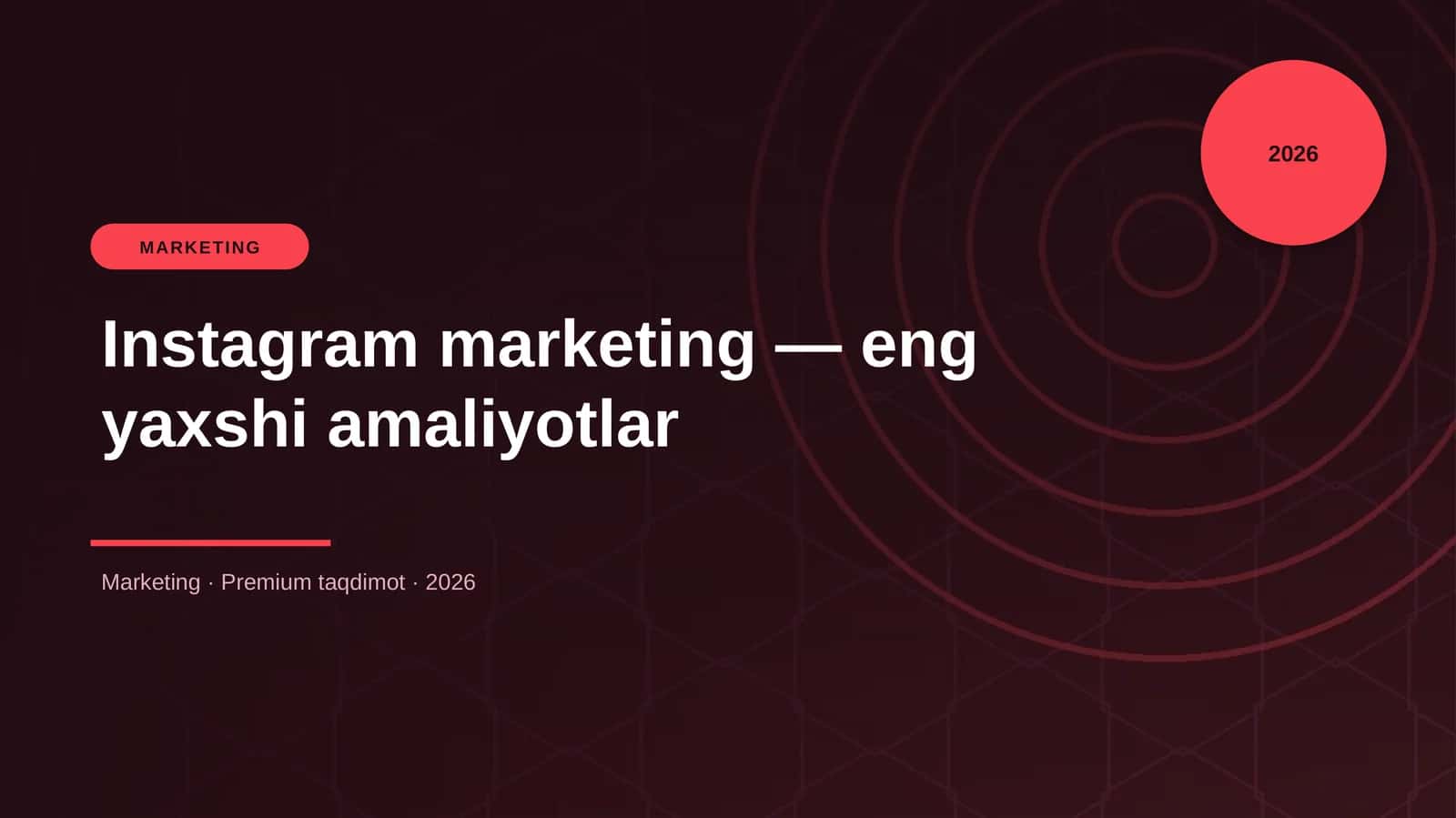 Instagram marketing — eng yaxshi amaliyotlar
