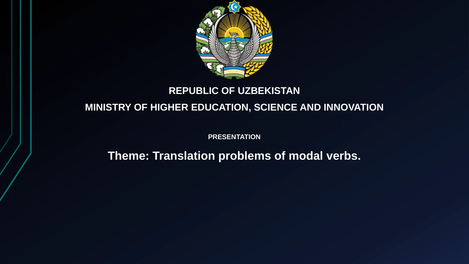 Translation problems of modal verbs