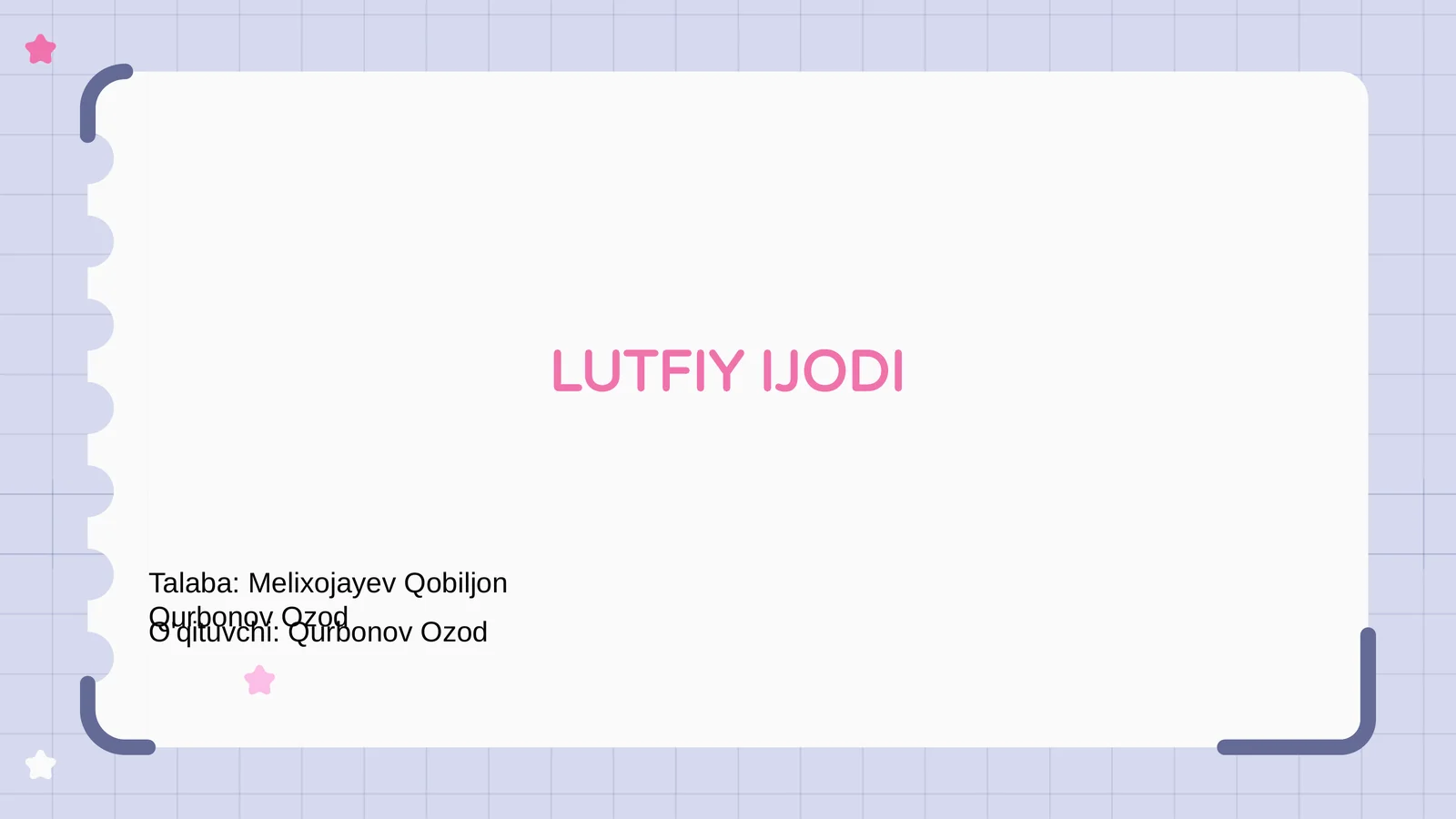 LUTFIY IJODI