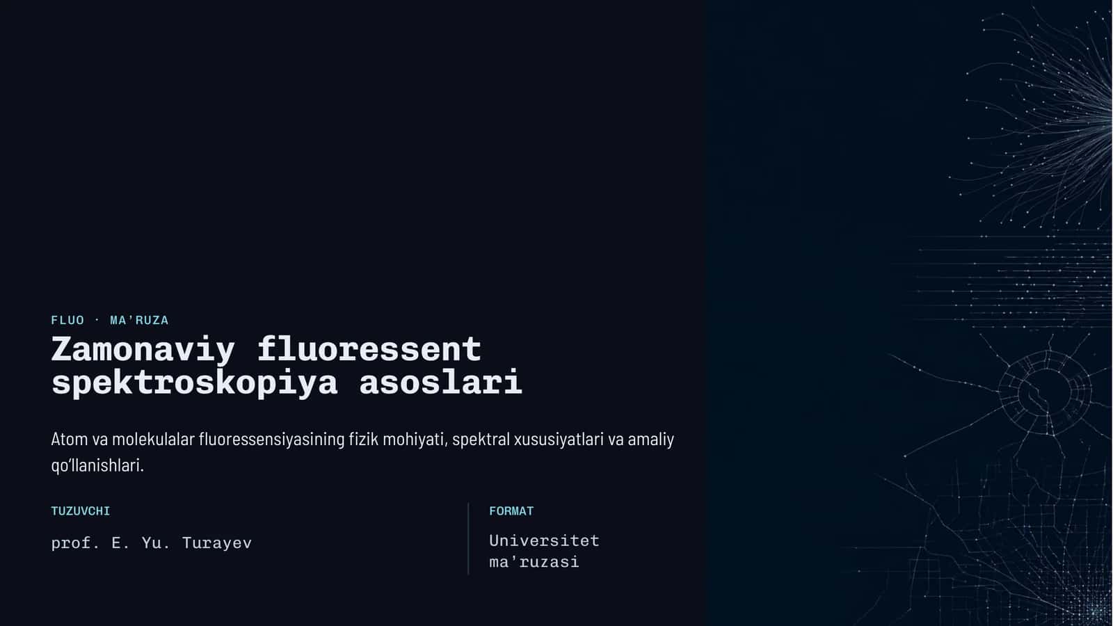 FLUO · MA’RUZA