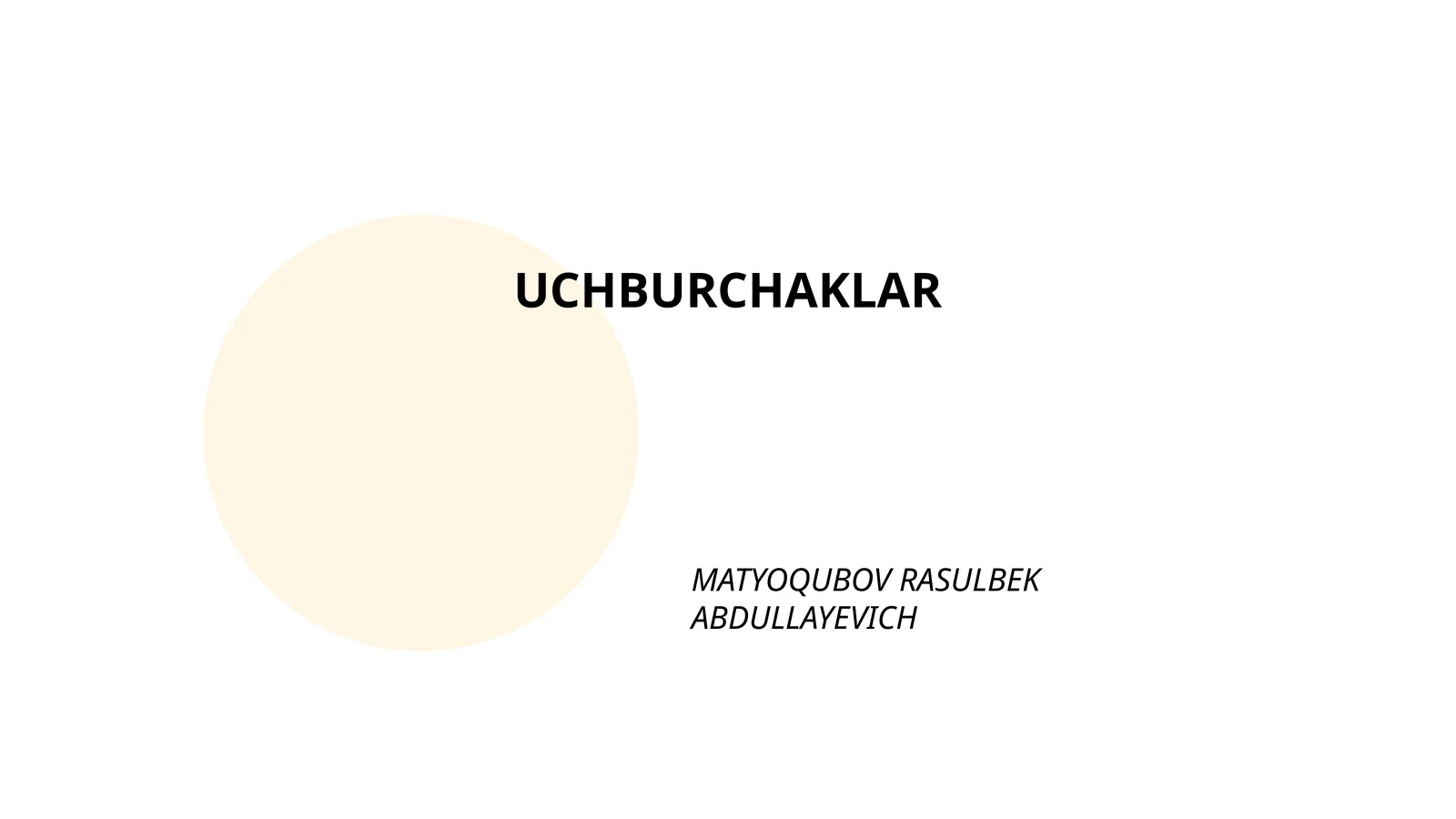 UCHBURCHAKLAR