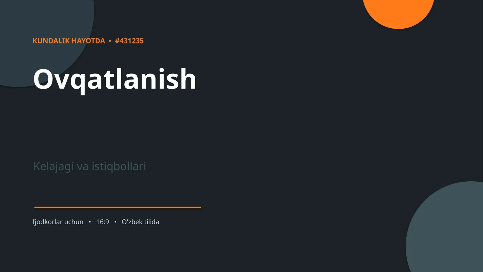 Ovqatlanish