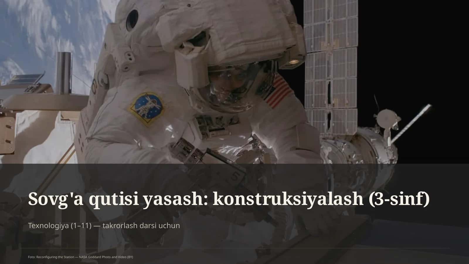 Sovg'a qutisi yasash: konstruksiyalash (3-sinf)