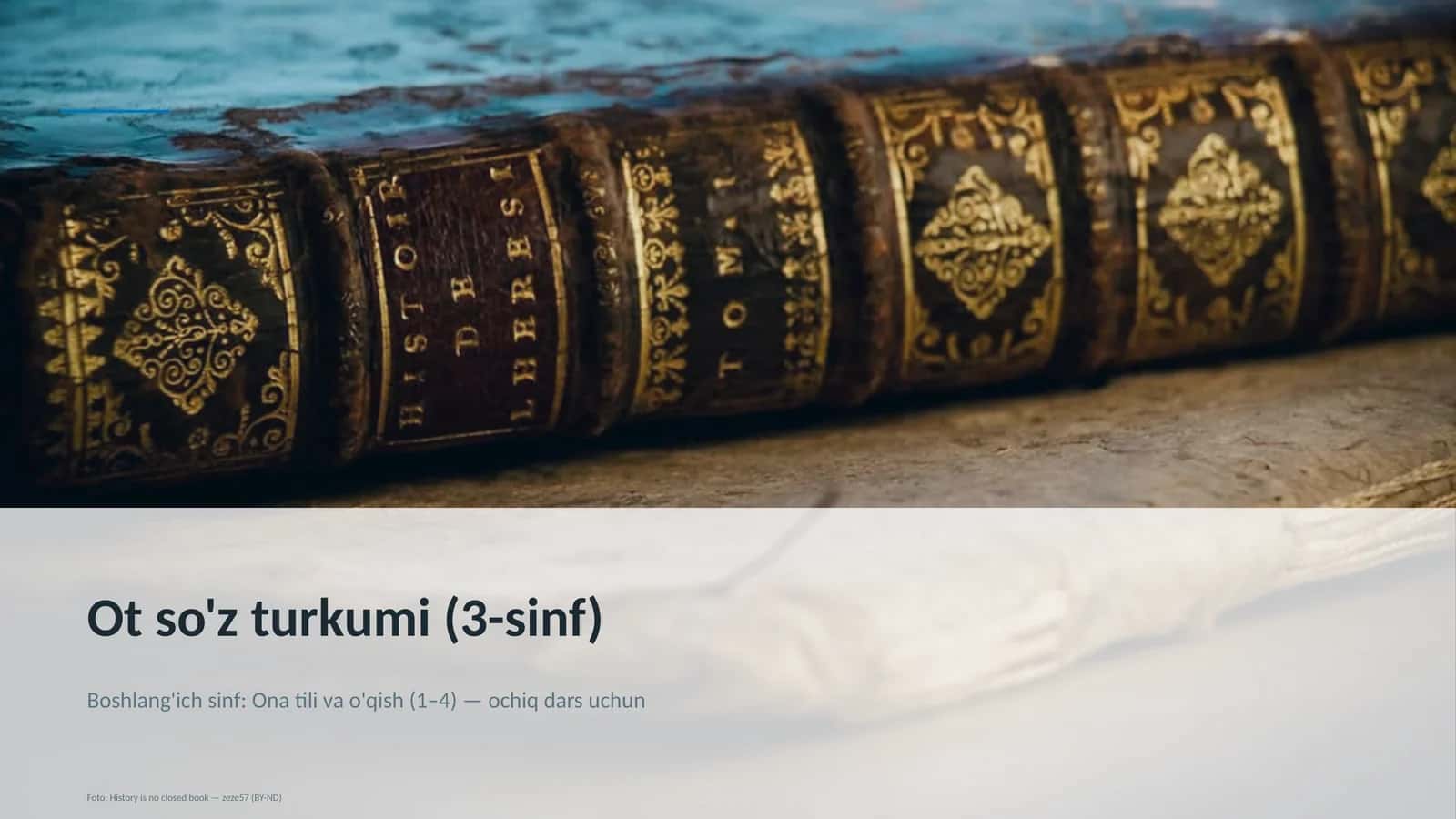 Ona tili va o'qish (1–4) — ochiq dars uchun