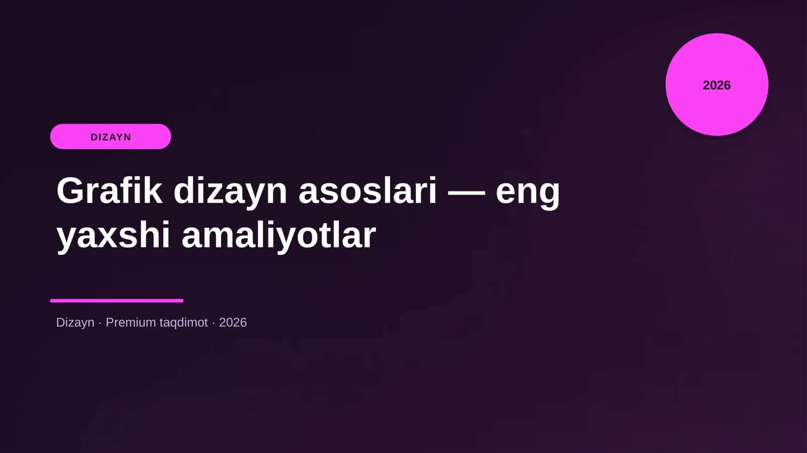 Grafik dizayn asoslari