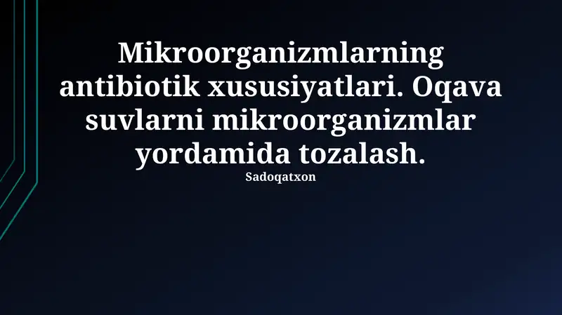 Mikroorganizmlar yordamida tozalash