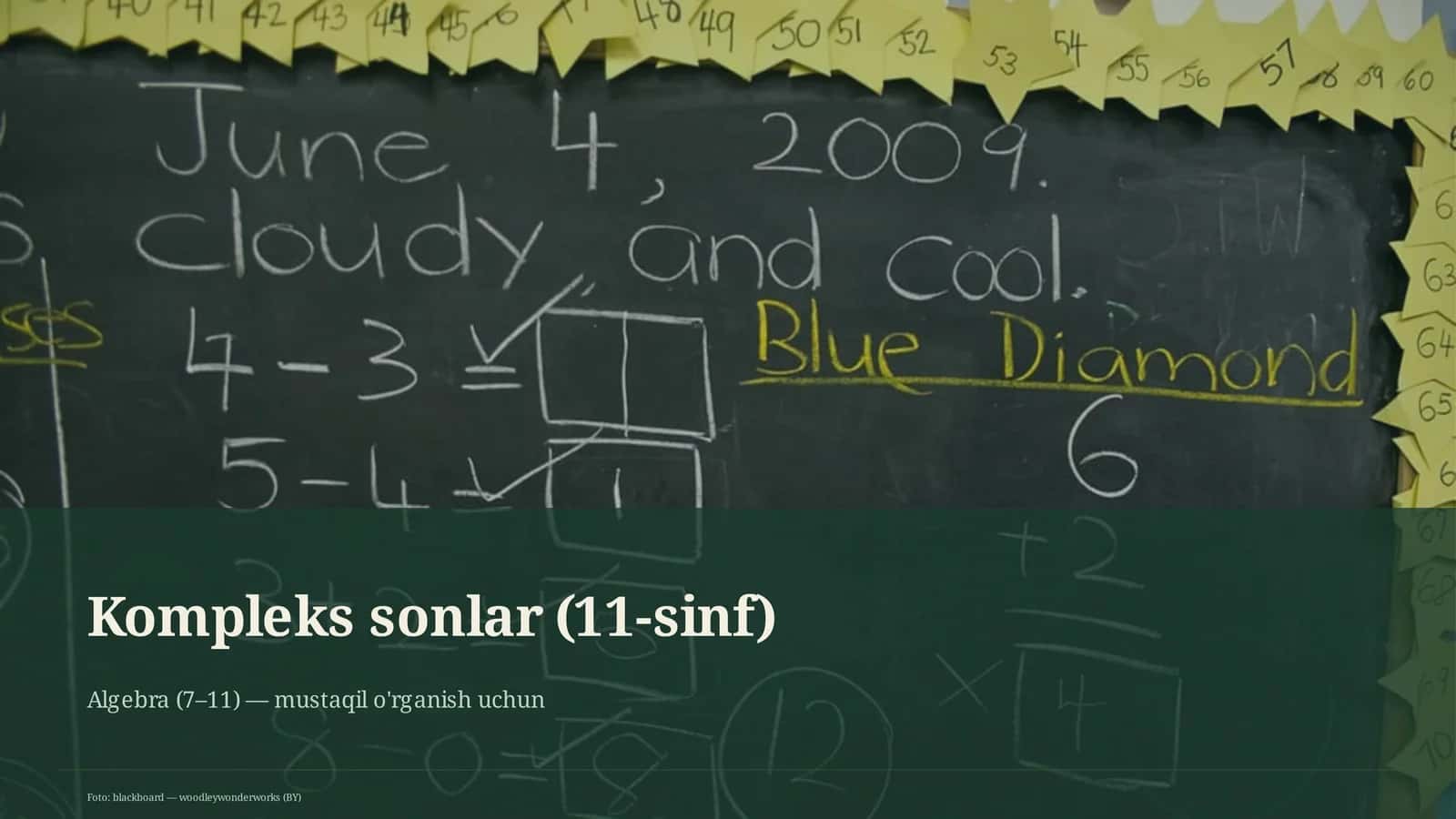 Kompleks sonlar (11-sinf)