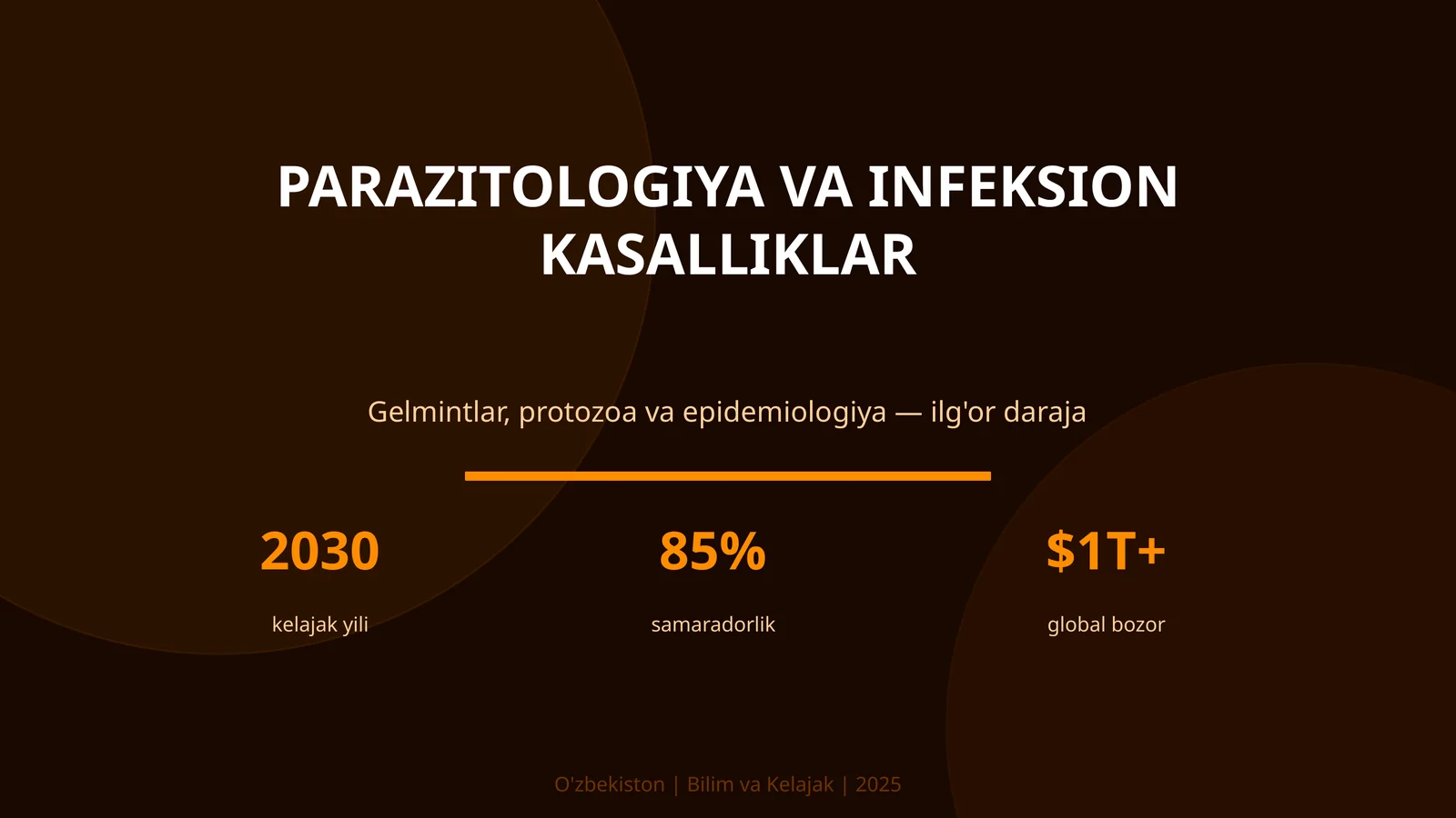 Parazitologiya va Infeksion Kasalliklar