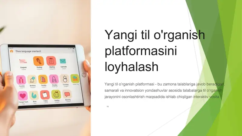 Yangi til o'rganish platformasi