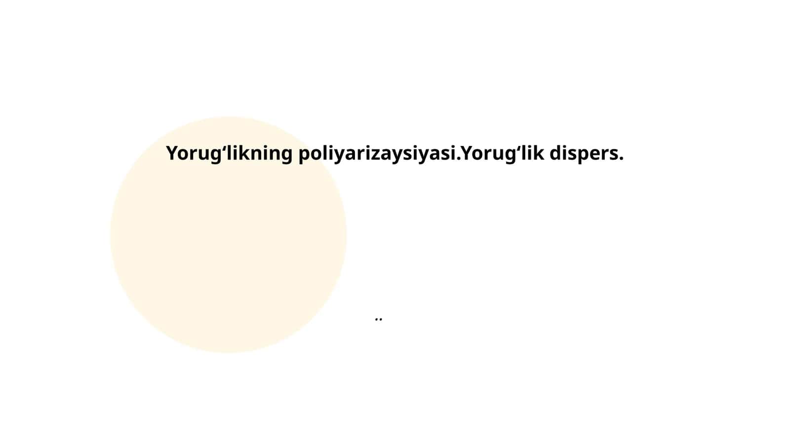 Yorugʻlikning poliyarizaysiyasi