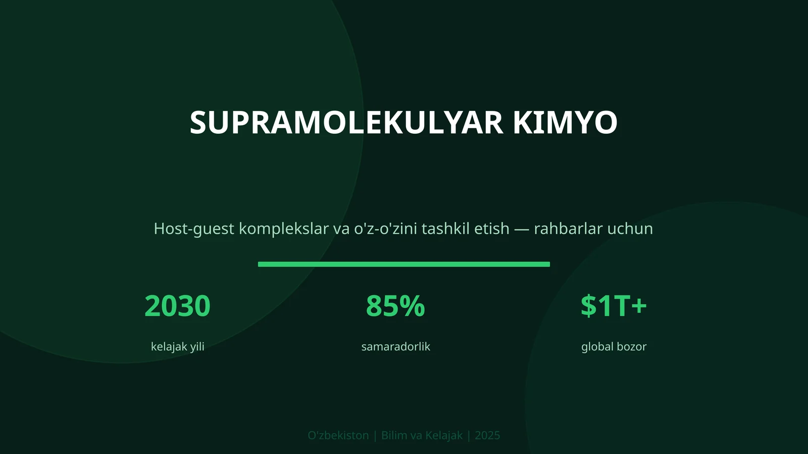 SUPRAMOLEKULYAR KIMYO