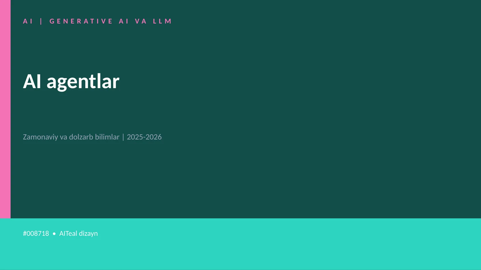 GENERATIVE AI VA LLM