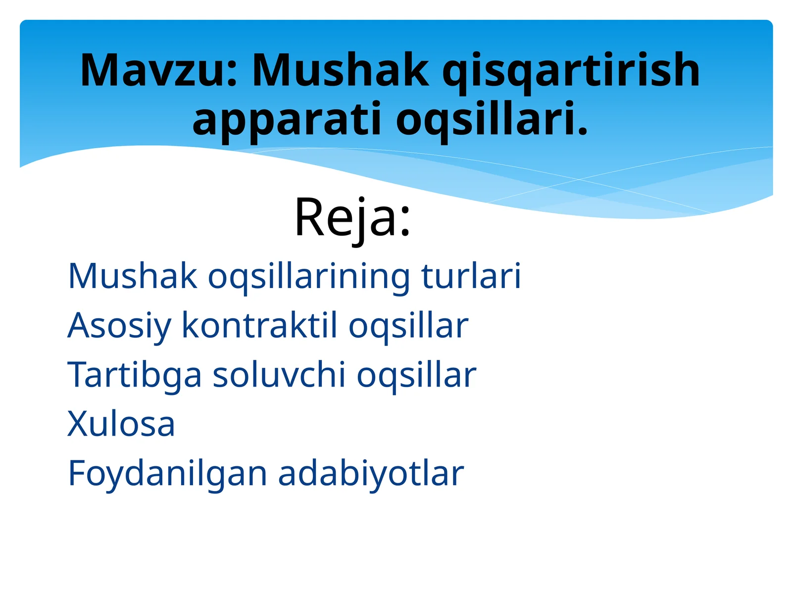 Mushak qisqartirish apparati oqsillari