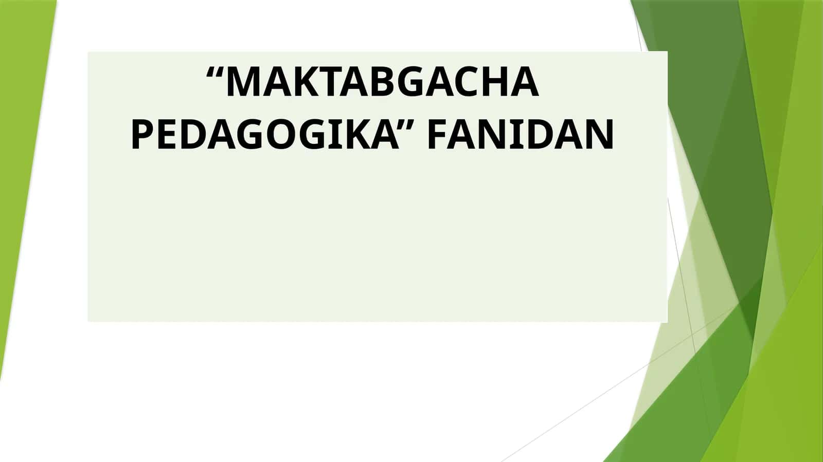 Maktabgacha pedagogikaning boshqa fanlar bilan aloqasi