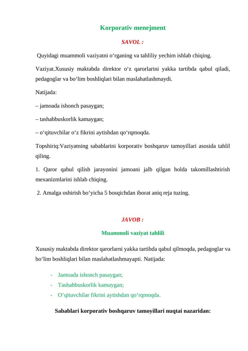 Korporativ menejment