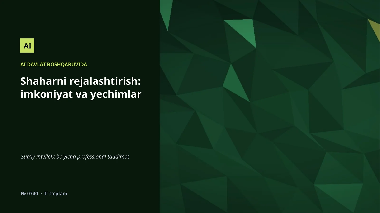 AI DAVLAT BOSHQARUVIDA
