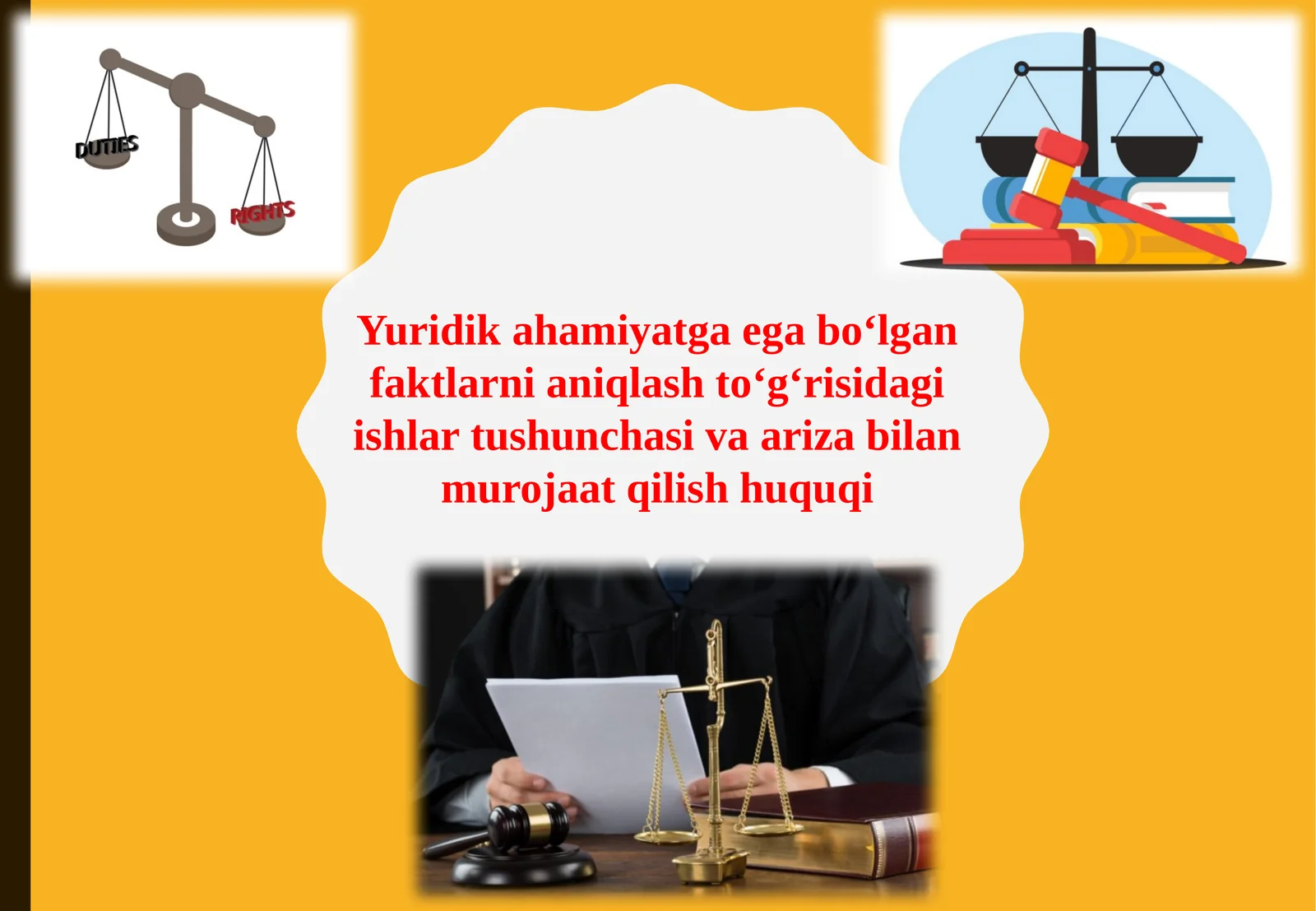Yuridik ahamiyatga ega bo‘lgan faktlarni aniqlash to‘g‘risidagi ishlar
