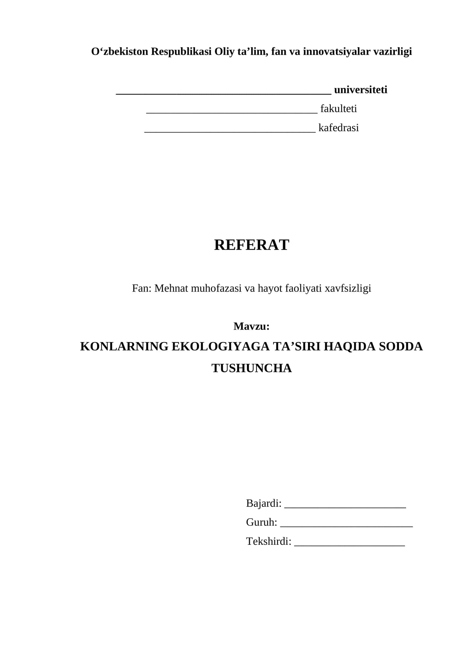 referat